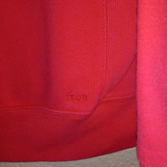 IZOD Pink 1/4 Zip Pullover - Picture 3 of 5